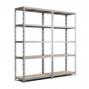 Lot de 2 Etagères Charges Lourdes 180x90x40cm - Gris Lot de 2 Etagères Charges Lourdes 180x90x40cm - Gris