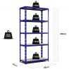 Etagère Charges Lourdes -180x90x40cm Bleu Etagère Charges Lourdes -180x90x40cm Bleu
