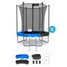 Trampoline extérieur 180 cm réversible - filet de sécurité + matelas de protection + echelle - norme CE Trampoline extérieur 180 cm réversible - filet de sécurité + matelas de protection + echelle - norme CE