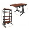 Table convertible en étagère en bois - 120 cm Table convertible en étagère en bois - 120 cm