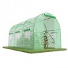 Serre de Jardin Tunnel 7m² - bache armée - avec fenêtres latérales et porte zipée Surface Serre de Jardin Tunnel 7m² - bache armée - avec fenêtres latérales et porte zipée Surface