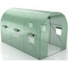 Serre de Jardin Tunnel 7m² - bache armée - avec fenêtres latérales et porte zipée Surface Serre de Jardin Tunnel 7m² - bache armée - avec fenêtres latérales et porte zipée Surface