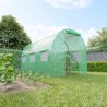 Serre de Jardin Tunnel 7m² - bache armée - avec fenêtres latérales et porte zipée Surface Serre de Jardin Tunnel 7m² - bache armée - avec fenêtres latérales et porte zipée Surface
