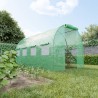Serre de Jardin Tunnel 8m² - bache armée - avec fenêtres latérales et porte zipée Surface Serre de Jardin Tunnel 8m² - bache armée - avec fenêtres latérales et porte zipée Surface