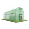 Serre de Jardin Tunnel 9m² - bache armée - avec fenêtres latérales et porte zipée Surface Serre de Jardin Tunnel 9m² - bache armée - avec fenêtres latérales et porte zipée Surface