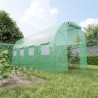 Serre de Jardin Tunnel 9m² - bache armée - avec fenêtres latérales et porte zipée Surface Serre de Jardin Tunnel 9m² - bache armée - avec fenêtres latérales et porte zipée Surface