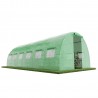 Serre de Jardin Tunnel 18m² - bache armée - avec fenêtres latérales et porte zipée Surface Serre de Jardin Tunnel 18m² - bache armée - avec fenêtres latérales et porte zipée Surface