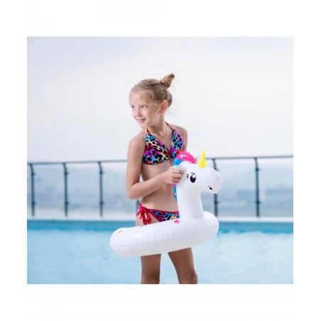 Bouée Gonflable Enfant dès 3ans et + pour Piscine & Plage, Flotteur ø49cm - Licorne Magique ø49 Cm