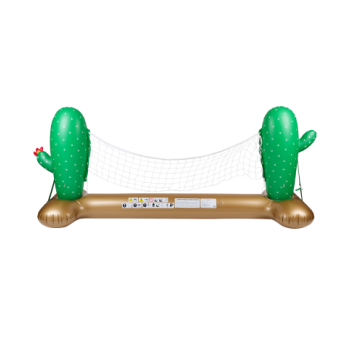 Filet de Volley Gonflable et Flottant pour Piscine & Plage, 274 x 165 x 37 cm - Design Cactus