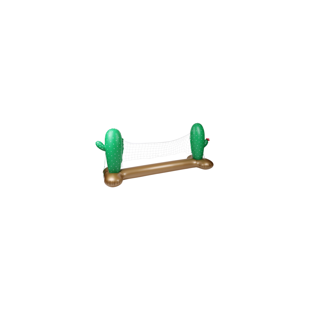 Filet de Volley Gonflable et Flottant pour Piscine & Plage, 274 x 165 x 37 cm - Design Cactus