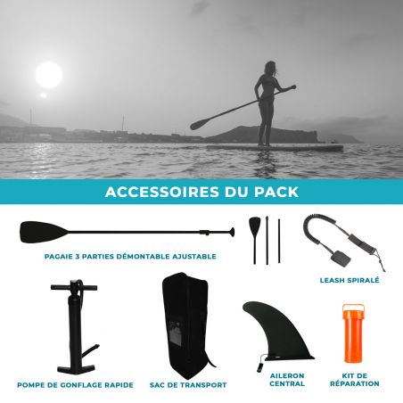 Pack Stand Up Paddle Gonflable 10'6'' 30'' 6'' - Rouge