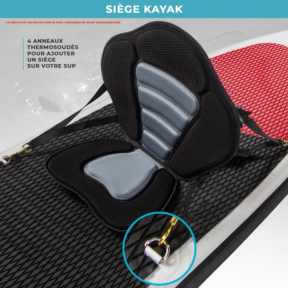 Pack Stand Up Paddle Gonflable 10'6'' 30'' 6'' - Rouge