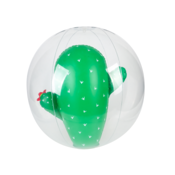 Ballon Gonflable ø41 cm pour Piscine & Plage, Accessoire d'Eau - Design Cactus