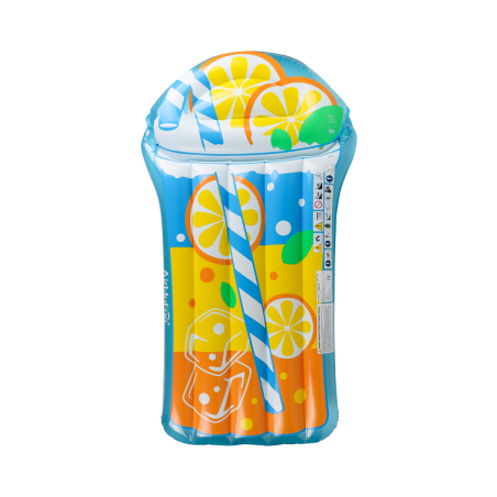 Matelas Gonflable d'Eau Géant, Ultra Confort, pour Piscine & Plage - Thé Citron 185 x 100 cm Matelas Gonflable d'Eau Géant, Ultra Confort, pour Piscine & Plage - Thé Citron 185 x 100 cm