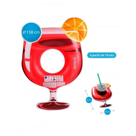 Bouée Gonflable XXL et Porte Boisson Gonflable pour Piscine & Plage - Pack Evasion Cocktail passion Bouée Gonflable XXL et Porte Boisson Gonflable pour Piscine & Plage - Pack Evasion Cocktail passion