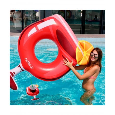 Bouée Gonflable XXL et Porte Boisson Gonflable pour Piscine & Plage - Pack Evasion Cocktail passion Bouée Gonflable XXL et Porte Boisson Gonflable pour Piscine & Plage - Pack Evasion Cocktail passion