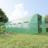 Serre de Jardin Tunnel 18m² - bache armée - avec fenêtres latérales et porte zipée Surface Serre de Jardin Tunnel 18m² - bache armée - avec fenêtres latérales et porte zipée Surface