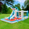 Château Aquatique Gonflable - Sharky Bay - 4,8m - Aire de jeux avec toboggan et piscine - souffleur et sac de rangement inclus Château Aquatique Gonflable - Sharky Bay - 4,8m - Aire de jeux avec toboggan et piscine - souffleur et sac de rangement inclus