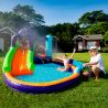 Château Aquatique Gonflable - Magic Island - 4,8m - Aire de jeux avec escalade, tobbogan - souffleur et sac de rangement inclus Château Aquatique Gonflable - Magic Island - 4,8m - Aire de jeux avec escalade, tobbogan - souffleur et sac de rangement inclus