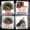 Panneau de basket de porte ou mural 80 x 58cm - BUMBER - Memphis Panneau de basket de porte ou mural 80 x 58cm - BUMBER - Memphis