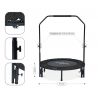 Trampoline fitness pliable 90 cm poignée réglable en hauteur Trampoline fitness pliable 90 cm poignée réglable en hauteur