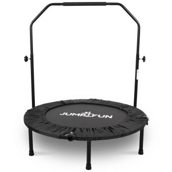 Trampoline fitness pliable 90 cm poignée réglable en hauteur