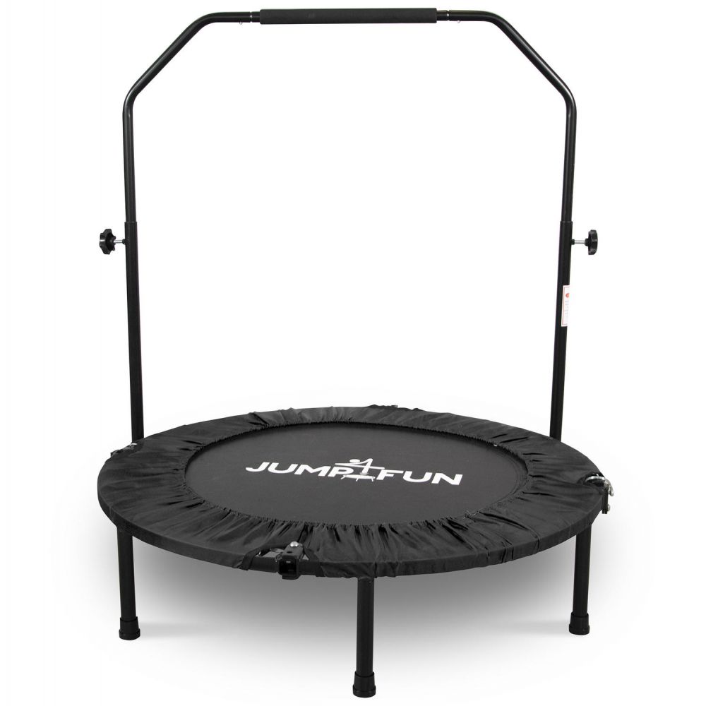 Trampoline fitness pliable 90 cm poignée réglable en hauteur