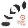Trampoline fitness pliable 90 cm poignée réglable en hauteur en forme de T Trampoline fitness pliable 90 cm poignée réglable en hauteur en forme de T