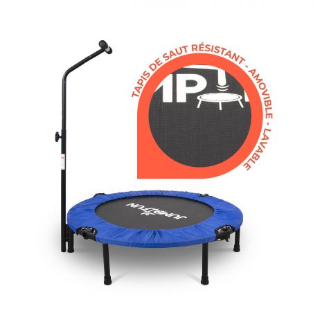 Trampoline fitness pliable 90 cm poignée réglable en hauteur en forme de T