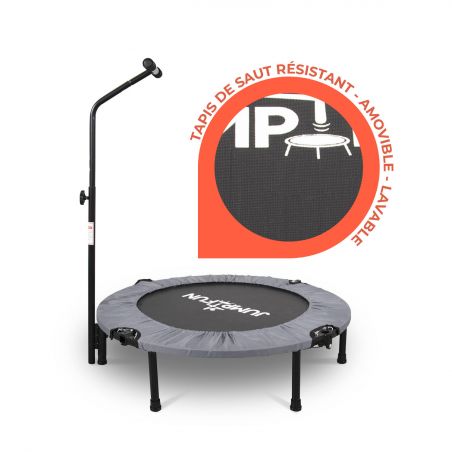 Trampoline fitness pliable 90 cm poignée réglable en hauteur en forme de T