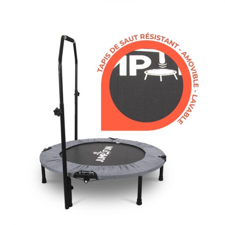 Trampoline fitness pliable 90 cm poignée réglable en hauteur