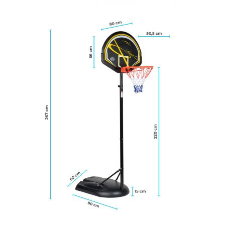 Panier de basket 1.60m a 2.10m - Miami