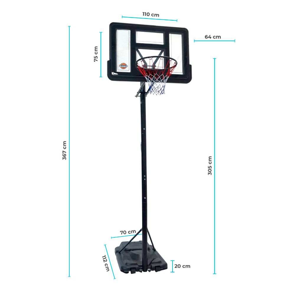 Panier de basket 2.30m a 3.05m - Chicago 