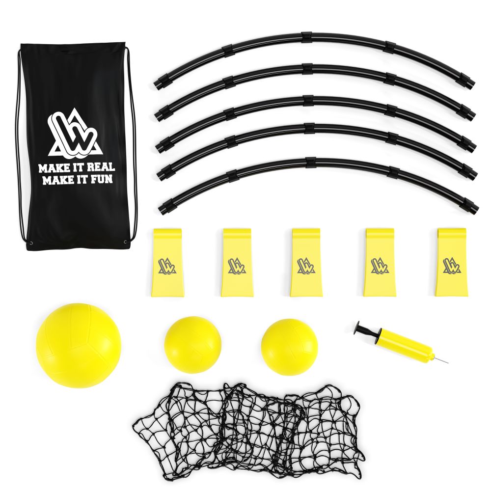 Set de roundnet jaune 90cm