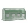 Serre de Jardin Tunnel 8m² - bache armée - avec fenêtres latérales et porte zipée Surface Serre de Jardin Tunnel 8m² - bache armée - avec fenêtres latérales et porte zipée Surface