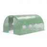 Serre de Jardin Tunnel 12m² - bache armée - avec fenêtres latérales et porte zipée Surface Serre de Jardin Tunnel 12m² - bache armée - avec fenêtres latérales et porte zipée Surface