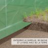Serre de Jardin Tunnel 18m² - bache armée - avec fenêtres latérales et porte zipée Surface Serre de Jardin Tunnel 18m² - bache armée - avec fenêtres latérales et porte zipée Surface