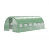 Serre de Jardin Tunnel 18m² - bache armée - avec fenêtres latérales et porte zipée Surface Serre de Jardin Tunnel 18m² - bache armée - avec fenêtres latérales et porte zipée Surface