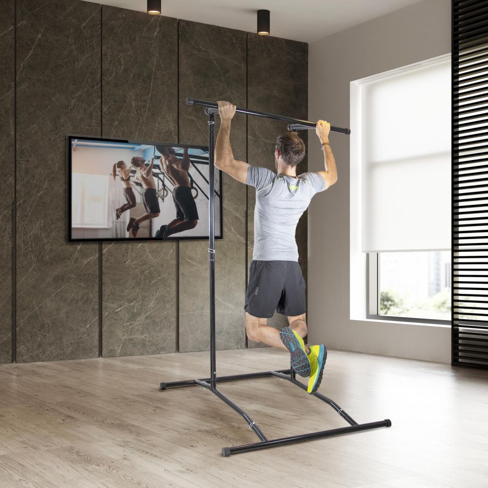 Station de traction portable multifonctions - Musculation et Entraînement - Ajustable et Evolutive - Sac de Transport Inclus