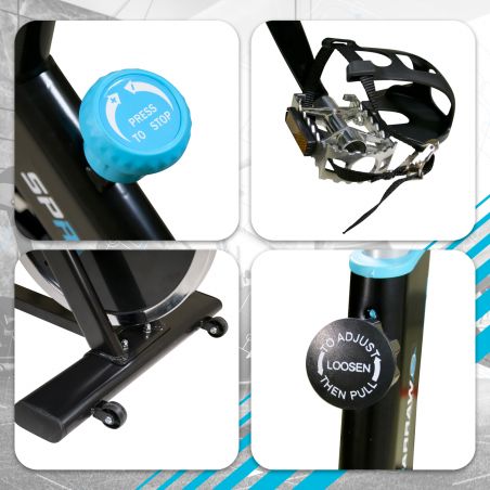 Vélo Spinning SPRINTER - Inertie 13Kg Vélo Spinning SPRINTER - Inertie 13Kg