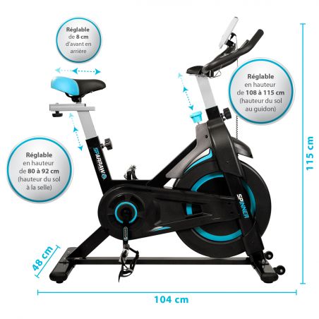 Vélo SpinningSPINNER - Inertie 6Kg