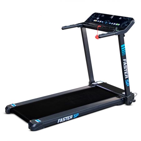 Tapis de Course Pliable Compact Faster SP - 1,5CV - 12 Programmes - Capteurs Cardiaque, Ecran LCD