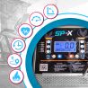 Tapis de course Pliable SPX -14km/h - 2,0 Cv - 12 Programmes, Inclinaison, Capteurs Pouls, Ecran LCD et Haut-Parleurs Tapis de course Pliable SPX -14km/h - 2,0 Cv - 12 Programmes, Inclinaison, Capteurs Pouls, Ecran LCD et Haut-Parleurs