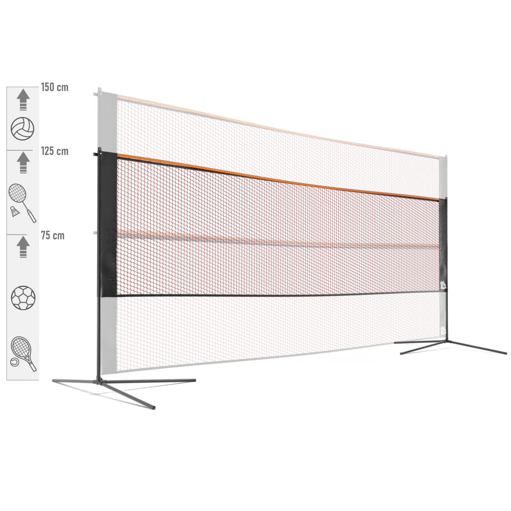 Filet de sport 3 en 1 réglable de 75 a 150cm