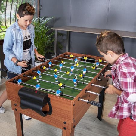 Table Multi Jeux 20 en 1 sur Pied, Multifonction avec Plateaux Modulables et Accessoires pour 20 jeux différents, 122x61x84 cm