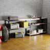 Étagère de rangement polyvalente en métal - Charges Lourdes - 180x120x40cm - Noir Étagère de rangement polyvalente en métal - Charges Lourdes - 180x120x40cm - Noir