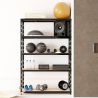 Étagère de rangement polyvalente en métal - Charges Lourdes - 180x120x40cm - Noir Étagère de rangement polyvalente en métal - Charges Lourdes - 180x120x40cm - Noir