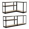 Étagère de rangement polyvalente en métal - Charges Lourdes - 180x120x40cm - Noir Étagère de rangement polyvalente en métal - Charges Lourdes - 180x120x40cm - Noir