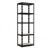 Étagère de rangement polyvalente en métal - Charges Lourdes - 180x60x40cm - Noir Étagère de rangement polyvalente en métal - Charges Lourdes - 180x60x40cm - Noir