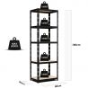 Étagère de rangement polyvalente en métal - Charges Lourdes - 180x60x40cm - Noir Étagère de rangement polyvalente en métal - Charges Lourdes - 180x60x40cm - Noir